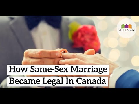 How Same Sex Marriage Became Legal In Canada