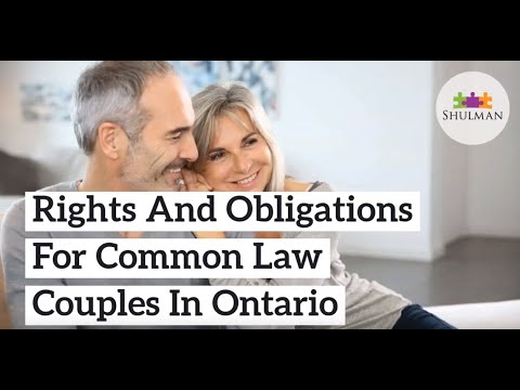 Rights And Obligations For Common Law Couples In Ontario