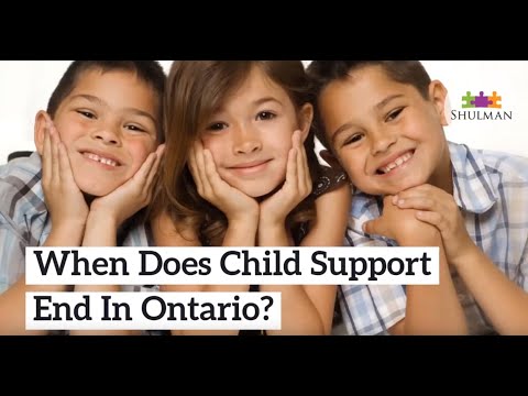 When Does Child Support End In Ontario?